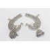 Tribal Jhumki Jhumka Earrings Silver 925 Sterling Zircon Stone Women Indian B254